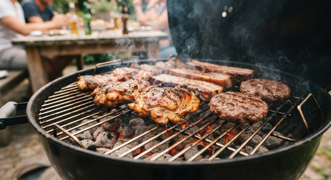 Goedkoop vlees op de BBQ: kippendijen, speklappen en zelfgemaakte burgers op de grill