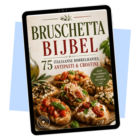 Bruschetta Bijbel – 75 Italiaanse Borrelhapjes, Antipasti & Crostini's E-book Daily Vibes