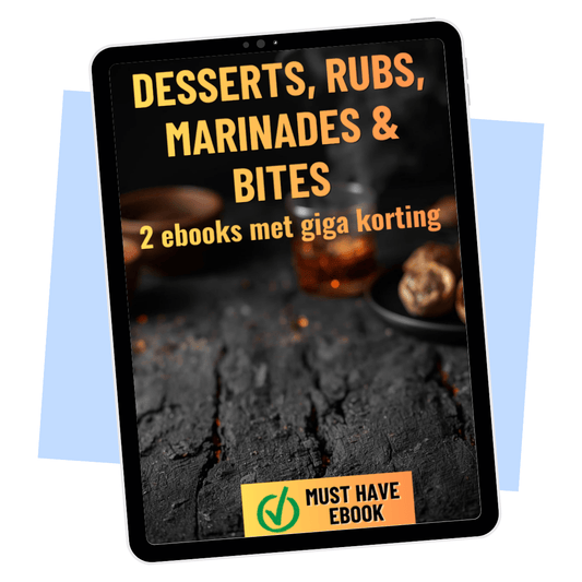 Happy Deal BBQ Bundel – Desserts, Rubs, Marinades en BBQ Bites in één pakket E-book Daily Vibes