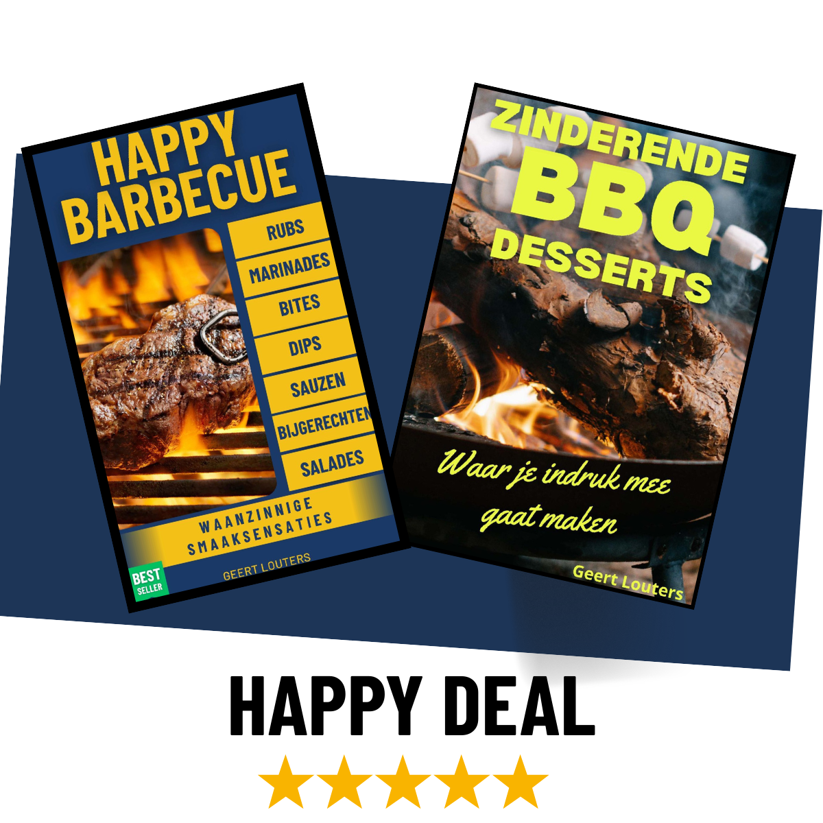 Happy Deal BBQ: Desserts, Rubs, Marinades & BBQ Bites – Alles in Één Pakket E-book Daily Vibes